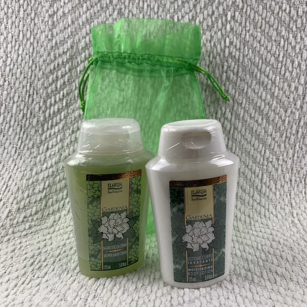 NEW Elariia Gardenia‎ Relaxing Wash Shower Bath Cream & Body Lotion 5.9 Oz Each